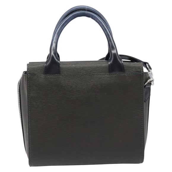 Vivienne Westwood Hand Bag Leather Green Silver Auth am13090A