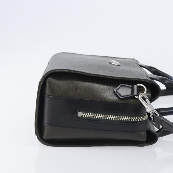 Vivienne Westwood Hand Bag Leather Green Silver Auth am13090A