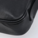Saint Laurent Cassandra Logo Shoulder Bag Leather Black Gold Tone Auth am13091A-10