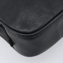 Saint Laurent Cassandra Logo Shoulder Bag Leather Black Gold Tone Auth am13091A-11