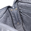 Saint Laurent Cassandra Logo Shoulder Bag Leather Black Gold Tone Auth am13091A-19