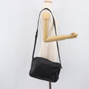 Saint Laurent Cassandra Logo Shoulder Bag Leather Black Gold Tone Auth am13091A-22