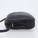 Saint Laurent Cassandra Logo Shoulder Bag Leather Black Gold Tone Auth am13091A-5