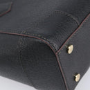 Vivienne Westwood Hand Bag Leather Black Gold Tone Auth am13092V-17