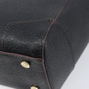 Vivienne Westwood Hand Bag Leather Black Gold Tone Auth am13092V-18