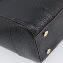 Vivienne Westwood Hand Bag Leather Black Gold Tone Auth am13092V-19