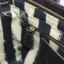 Vivienne Westwood Hand Bag Leather Black Gold Tone Auth am13092V-25