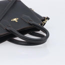 Vivienne Westwood Hand Bag Leather Black Gold Tone Auth am13092V-7