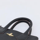 Vivienne Westwood Hand Bag Leather Black Gold Tone Auth am13092V-14