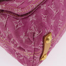 LOUIS VUITTON Monogram Denim Buggy PM Shoulder Bag Pink M95212 LV Auth am13094V-15