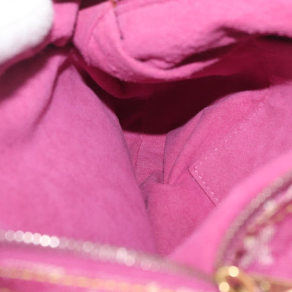 LOUIS VUITTON Monogram Denim Buggy PM Shoulder Bag Pink M95212 LV Auth am13094V