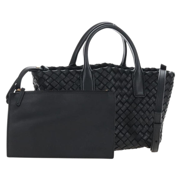 Bottega Veneta INTRECCIATO Mini Cabas Hand Bag Leather 2way Auth am13095SAM