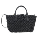 Bottega Veneta INTRECCIATO Mini Cabas Hand Bag Leather 2way Auth am13095SAM-2