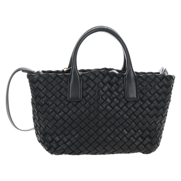 Bottega Veneta INTRECCIATO Mini Cabas Hand Bag Leather 2way Auth am13095SAM