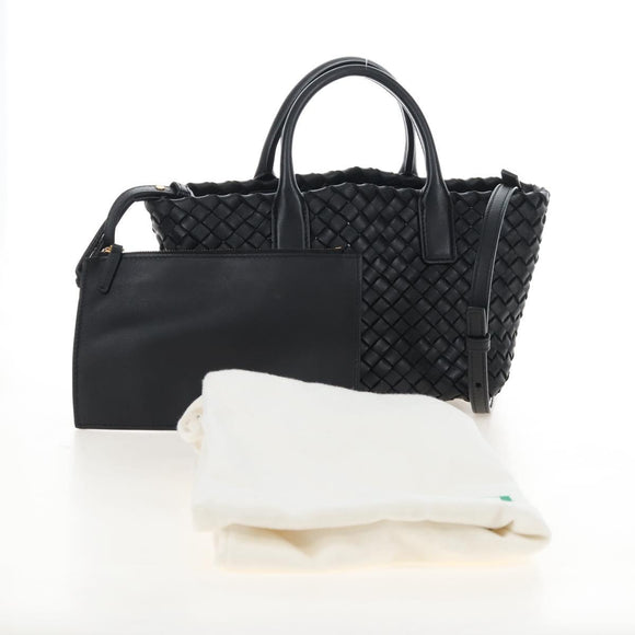 Bottega Veneta INTRECCIATO Mini Cabas Hand Bag Leather 2way Auth am13095SAM
