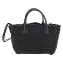 Bottega Veneta INTRECCIATO Mini Cabas Hand Bag Leather 2way Auth am13095SAM-3