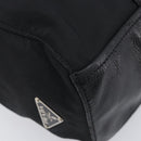 PRADA Shoulder Bag Nylon Black Silver Auth am13098A-11
