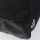 PRADA Shoulder Bag Nylon Black Silver Auth am13098A-12