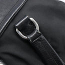 PRADA Shoulder Bag Nylon Black Silver Auth am13098A-16