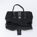 PRADA Shoulder Bag Nylon Black Silver Auth am13098A-18