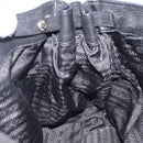 PRADA Shoulder Bag Nylon Black Silver Auth am13098A-22
