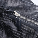 PRADA Shoulder Bag Nylon Black Silver Auth am13098A-23