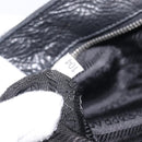 PRADA Shoulder Bag Nylon Black Silver Auth am13098A-25