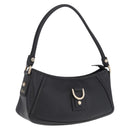 GUCCI Abbey Shoulder Bag Leather Black Gold Tone 130939 Auth am13107V-1