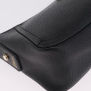 GUCCI Abbey Shoulder Bag Leather Black Gold Tone 130939 Auth am13107V-10