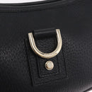 GUCCI Abbey Shoulder Bag Leather Black Gold Tone 130939 Auth am13107V-16
