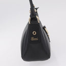 GUCCI Abbey Shoulder Bag Leather Black Gold Tone 130939 Auth am13107V-5