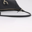 GUCCI Abbey Shoulder Bag Leather Black Gold Tone 130939 Auth am13107V-7