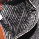PRADA Hand Bag Leather Brown Silver Auth am13109SAV-25