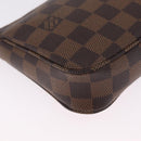 LOUIS VUITTON Damier Ebene Pochette Accessoires Pouch N41206 LV Auth am13111M-12