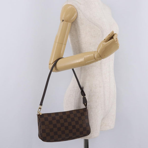 LOUIS VUITTON Damier Ebene Pochette Accessoires Pouch N41206 LV Auth am13111M