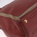 Saint Laurent Muse To Hand Bag Leather Brown Gold Tone 229680 Auth am13115A-13