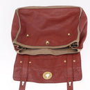 Saint Laurent Muse To Hand Bag Leather Brown Gold Tone 229680 Auth am13115A-16