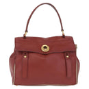 Saint Laurent Muse To Hand Bag Leather Brown Gold Tone 229680 Auth am13115A-2
