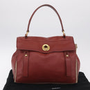 Saint Laurent Muse To Hand Bag Leather Brown Gold Tone 229680 Auth am13115A-29