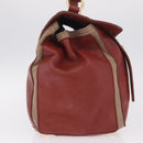 Saint Laurent Muse To Hand Bag Leather Brown Gold Tone 229680 Auth am13115A-5