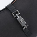GUCCI Jackie Shoulder Bag Canvas Black Silver 001 3306 Auth am13126V-15