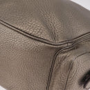 PRADA Shoulder Bag Leather Gold Silver Auth am13129V-14