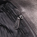 PRADA Shoulder Bag Leather Gold Silver Auth am13129V-22