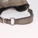 PRADA Shoulder Bag Leather Gold Silver Auth am13129V-7