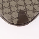 GUCCI GG Supreme Web Sherry Line Shoulder Bag PVC Brown 904 02 026 Auth am13133A-11