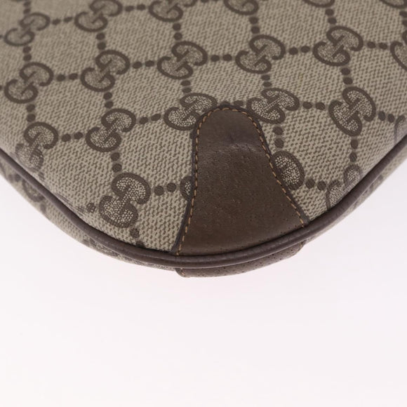 GUCCI GG Supreme Web Sherry Line Shoulder Bag PVC Brown 904 02 026 Auth am13133A