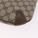 GUCCI GG Supreme Web Sherry Line Shoulder Bag PVC Brown 904 02 026 Auth am13133A-12