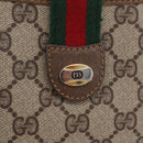 GUCCI GG Supreme Web Sherry Line Shoulder Bag PVC Brown 904 02 026 Auth am13133A-15