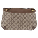 GUCCI GG Supreme Web Sherry Line Shoulder Bag PVC Brown 904 02 026 Auth am13133A-3