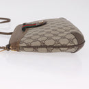 GUCCI GG Supreme Web Sherry Line Shoulder Bag PVC Brown 904 02 026 Auth am13133A-5